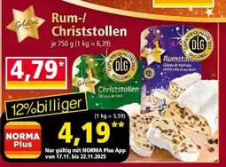 Norma Rum-/Christstollen Angebot