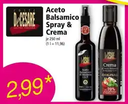 Norma Aceto Balsamico Spray & Crema Angebot