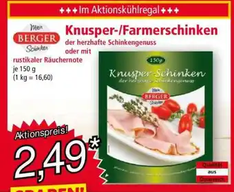 Norma Knusper-/Farmerschinken Angebot