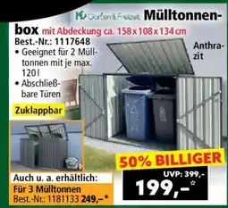 Norma Mülltonnenbox mit Abdeckung ca. 158 x 108 x 134 cm Angebot