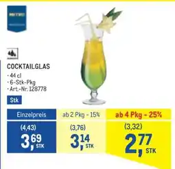 Metro COCKTAILGLAS Angebot