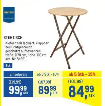 Metro Stehtisch Angebot