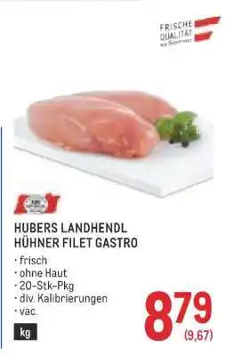 Metro HUBERS LANDHENDL HÜHNER FILET GASTRO Angebot