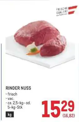 Metro Rinder Nuss Angebot