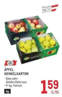 Metro ÄPFEL HENKELKARTON Angebot