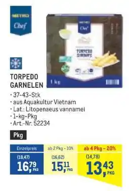 Metro TORPEDO GARNELEN Angebot