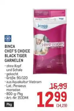 Metro BINCA CHEF'S CHOICE BLACK TIGER GARNELEN Angebot