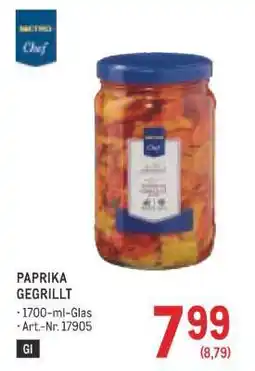 Metro PAPRIKA GEGRILLT Angebot