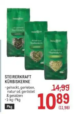 Metro STEIRERKRAFT KÜRBISKERNE Angebot