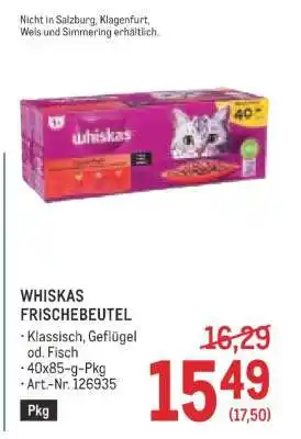 Metro WHISKAS FRISCHEBEUTEL Angebot