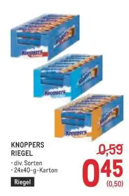 Metro KNOPPERS RIEGEL Angebot