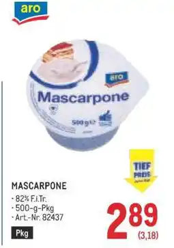 Metro MASCARPONE Angebot