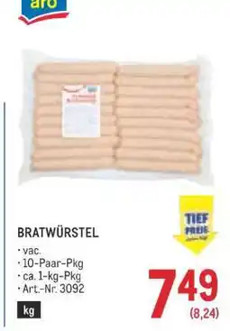 Metro Bratwürstel Angebot