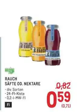 Metro RAUCH SÄFTE OD. NEKTARE Angebot
