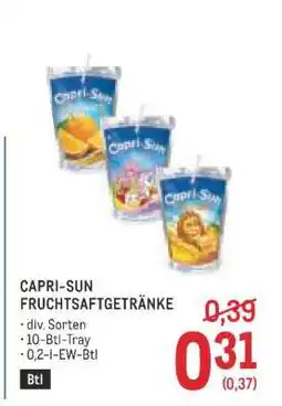 Metro CAPRI-SUN FRUCHTSAFTGETRÄNKE Angebot
