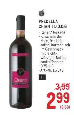 Metro Predella Chianti D.O.C.G Angebot