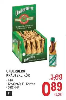 Metro Underberg Kräuterlikör Angebot