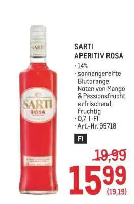 Metro SARTI Aperitiv Rosa Angebot