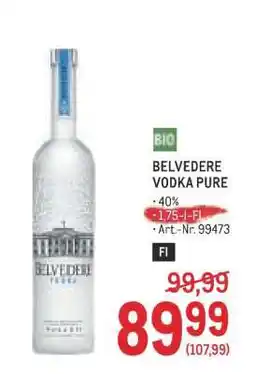 Metro Belvedere Vodka Pure Angebot