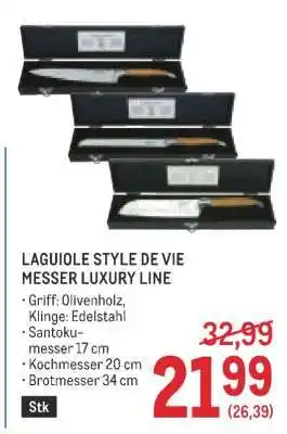 Metro LAGUIOLE STYLE DE VIE MESSER LUXURY LINE Angebot