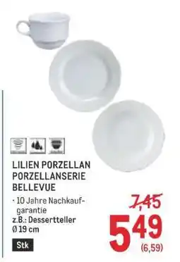 Metro LILIEN PORZELLAN PORZELLANSERIE BELLEVUE Angebot