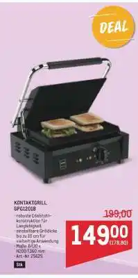 Metro KONTAKTGRILL GPG1201B Angebot