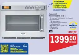 Metro PANASONIC MIKROWELLE NE-2143-2 Angebot