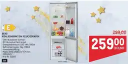 Metro BEKO KÜHLKOMBINATION RCSA300K40SN Angebot