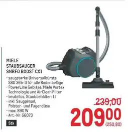 Metro MIELE STAUBSAUGER SNRF0 BOOST CX1 Angebot