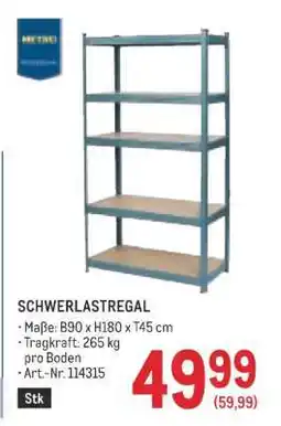 Metro SCHWERLASTREGAL Angebot