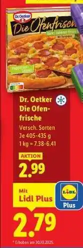 Lidl Dr. Oetker Die Ofenfrische Angebot