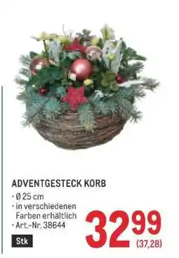 Metro ADVENTGESTECK KORB Angebot