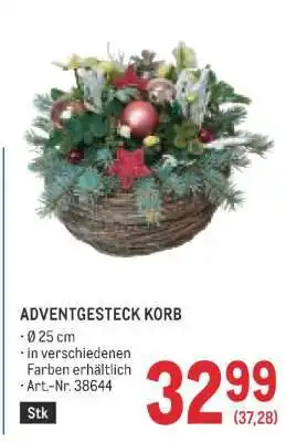 Metro ADVENTGESTECK KORB Angebot
