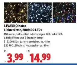 Lidl LIVARNO home Lichterkette, 200/400 LEDs Angebot