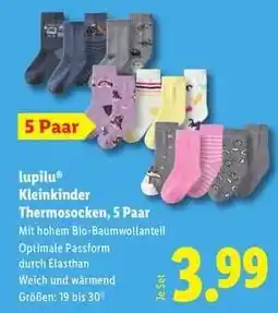 Lidl lupilu Kleinkinder Thermosocken, 5 Paar Angebot