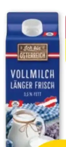 PENNY Ich bin Österreich Vollmilch Länger Frisch Angebot
