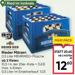 Maximarkt Rieder märzen Angebot