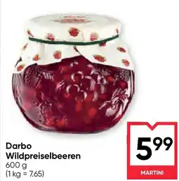 Maximarkt Darbo wildpreiselbeeren Angebot