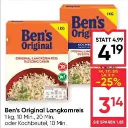 Maximarkt Ben's original langkornreis Angebot