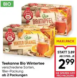 Maximarkt Teekanne Bio Wintertee Angebot