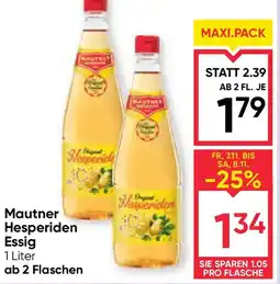 Maximarkt Mautner Hesperiden Essig Angebot