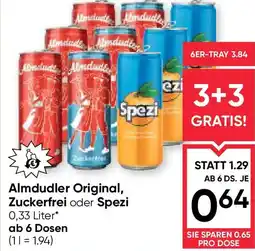 Maximarkt Almdudler Original, Zuckerfrei oder Spezi Angebot