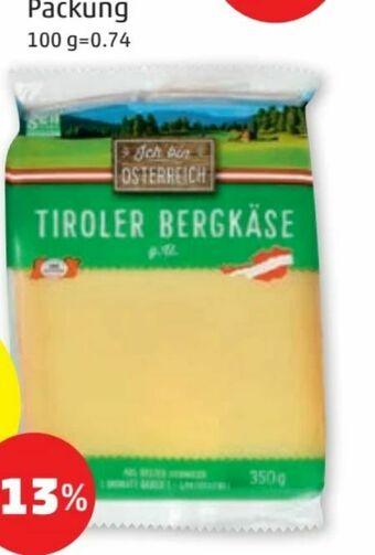 PENNY Bergkäse Angebot