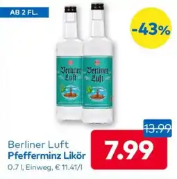 T&G Berliner Luft Pfefferminz Likör Angebot