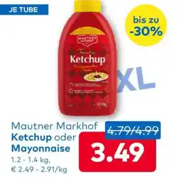 T&G Mautner Markhof Ketchup oder Mayonnaise Angebot