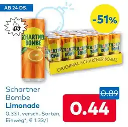 T&G Schartner Bombe Limonade Angebot