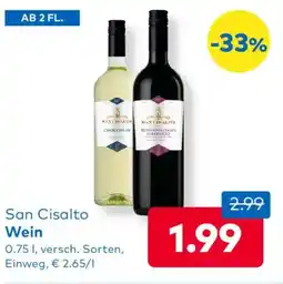 T&G San Cisalto Wein Angebot
