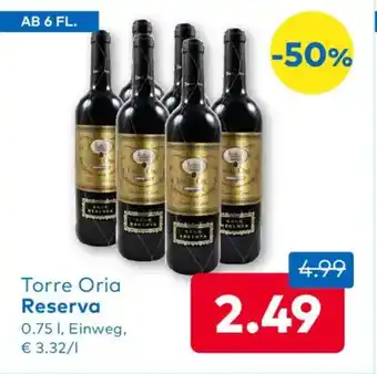 T&G Torre Oria Reserva Angebot