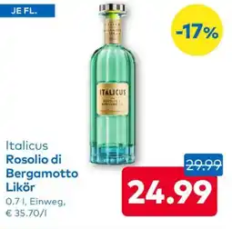 T&G Italicus rosolio di bergamotto likör Angebot