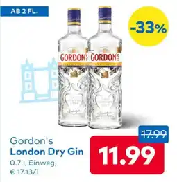 T&G Gordon's London Dry Gin Angebot